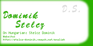 dominik stelcz business card
